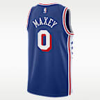 Tyrese Maxey Philadelphia 76ers Big Kids' Nike Dri-FIT Basketball Replica Jersey