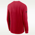 Playera de manga larga Nike Dri-FIT de la NFL para hombre San Francisco 49ers Sideline Team Issue