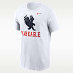 Playera universitaria Nike para hombre Auburn Primetime Logo Mantra