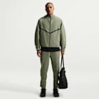 Stickad jacka Nike Tech Shori Windrunner med hel dragkedja för män
