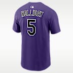Matt Holliday Colorado Rockies Cooperstown Men's Nike MLB T-Shirt