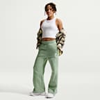 Nike Sportswear Club Fleece Girls' Wide-Leg Trousers
