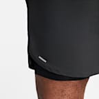 Nike Stride Shorts de correr Dri-FIT de 18 cm 2 en 1 para hombre