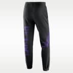 Pants de básquetbol de tejido Fleece Therma-FIT para hombre Los Angeles Lakers Standard Issue