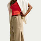 Nike Studio Fleece Medium Weight Women's Loose Pleated Snap Pants
