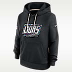 Detroit Lions Crucial Catch Standard Issue Women's Nike Dri-FIT NFL Pullover Hoodie