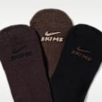 Calcetines al tobillo NikeSKIMS Dri-FIT para mujer (3 pares)