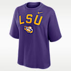 LSU Arch Over Logo Boxy Women's Nike College T-Shirt
