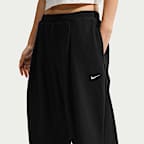 Nike Studio Fleece Heavyweight Women's Oversized High-Waisted Pleated Open-Hem Pants