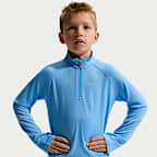 Nike Younger Kids' Dri-FIT Miler Quarter-Zip Top and Trousers Set