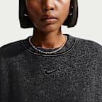 Nike Studio Fleece Medium Weight Women's Oversized Crew-Neck Sweatshirt