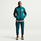 Brazil Tech Fleece Windrunner Men's Nike Soccer Full-Zip Hoodie