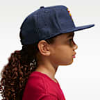 Gorra de futbol Nike para niños talla grande FC Barcelona Pro