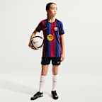 F.C. Barcelona 2026/27 Match Home Older Kids' Nike Aero-FIT Football Authentic Shirt
