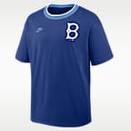 Brooklyn Dodgers Cooperstown Ringer Men's Nike MLB T-Shirt