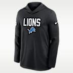 Detroit Lions Pass Accuracy Men's Nike Dri-FIT NFL Long-Sleeve Hooded Top
