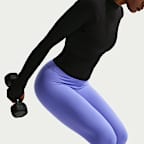 Nike Zenvy Women's High-Waisted 7/8 Leggings with No Front Seam