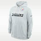 Sudadera con gorro sin cierre Nike Dri-FIT de la NFL para hombre Pittsburgh Steelers Sideline Standard Issue
