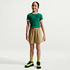 Nike Sportswear Big Kids' (Girls') Short-Sleeve Rib Top