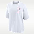 Playera Nike de la NFL para mujer Houston Texans Rivalries Collection Boxy