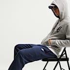 Børstede Nike Club-fleecebukser med opslag til mænd