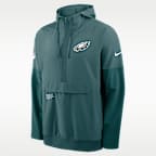Philadelphia Eagles Well Rounded Anorak Men's Nike NFL 1/2-Zip Hooded Jacket