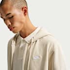 Sweat à capuche en tissu Fleece à zip Nike Club pour homme
