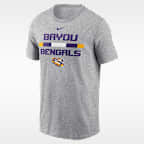 Playera universitaria Nike para hombre LSU Tigers DNA Lockup