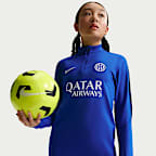 Inter Milan Strike Older Kids' Nike Dri-FIT Football Knit Drill Top