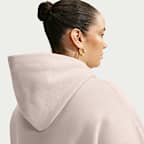 Nike Studio Fleece Medium Weight Women's Oversized Pullover Logo Hoodie