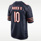 Luther Burden III Chicago Bears Men's Nike NFL Game Jersey