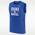 Duke Courtside Men's Nike Dri-FIT College Sleeveless T-Shirt