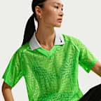 Nike Sportswear Women's Loose Lace Polo Jersey Top