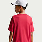 Κοντομάνικη αθλητική μπλούζα Dri-FIT Nike Multi για μεγάλα αγόρια
