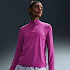 Playera de correr con protección UV de cierre de 1/4 para mujer Nike Swift Element