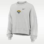 Sudadera de cuello redondo sin cierre Nike de la NFL oversized para mujer Jacksonville Jaguars Primetime Phoenix