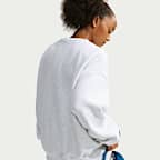 Nike Studio Fleece Orta Kalınlıkta Oversize Kadın Crew Üst