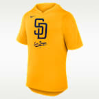 San Diego Padres Logo Men's Nike Dri-FIT MLB Hooded T-Shirt