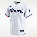 Jersey Nike Dri-FIT ADV de la MLB Limited para hombre Sandy Alcántara Miami Marlins