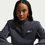 Nike Studio Fleece Medium Weight Women's 1/4-Zip Top