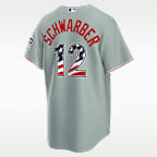 Kyle Schwarber Philadelphia Phillies USA 250 Men's Nike MLB Stadium Jersey