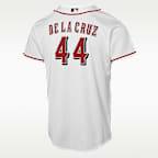 Elly De La Cruz Cincinnati Reds Baseline Big Kids' Nike MLB Home Replica Jersey