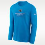 Carolina Panthers Team Issue Men's Nike Dri-FIT NFL Long-Sleeve T-Shirt