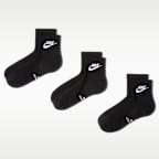 Nike Everyday Elevated Ankle Socks (3 Pairs)