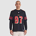 Jersey Nike Dri-FIT de la NFL Limited para hombre Nick Bosa San Francisco 49ers Rivalries Collection
