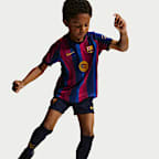 F.C. Barcelona 2026 Stadium Home Younger Kids' Nike Football Replica 3-Piece Kit