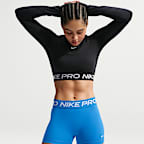 Nike Pro Mallas cortas de talle medio de 8 cm - Mujer