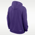 Sudadera con gorro sin cierre universitaria Nike Dri-FIT para hombre LSU Sideline Standard Issue