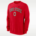 Sudadera de cuello redondo sin cierre universitaria Nike para hombre Ohio State Arch