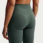 Nike Zenvy Leggings med hög midja och utsvängda ben utan sömmar framtill för kvinnor